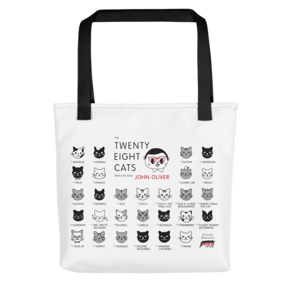 John Olliver's 28 Cats Tote bag
