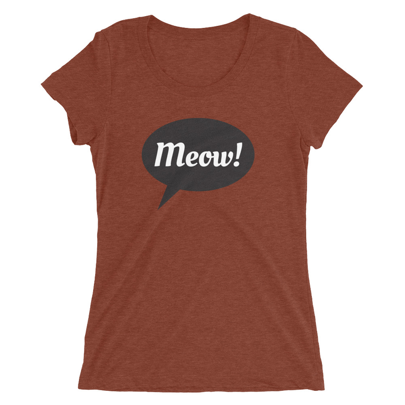 Meow Fitted short sleeve t-shirt