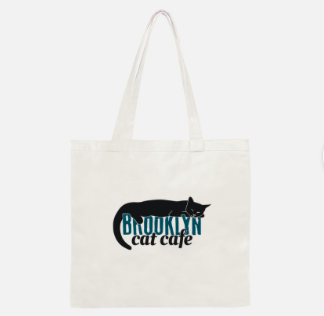 Coffee Cats Zipper Canvas Tote Bag